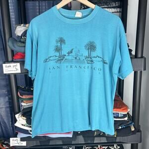 80s/90s single stitch paper thin san francisco tee xl
